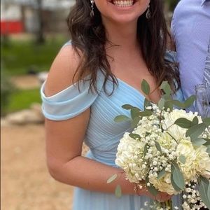 Size 6 Azazie baby blue dress